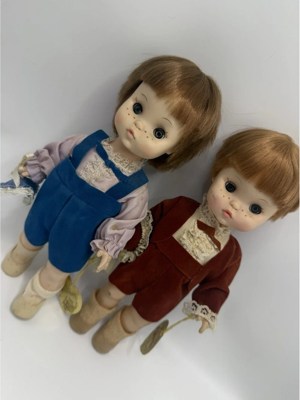 Effanbee Punkin Girl Boy Dolls Ginger Freckles Vintage 1960s
